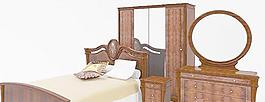 Bedroom Diana 一套臥室家具 床 梳妝臺 立柜 床頭柜