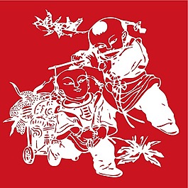 印花矢量圖 人物 色彩 白色 紅色 免費(fèi)素材