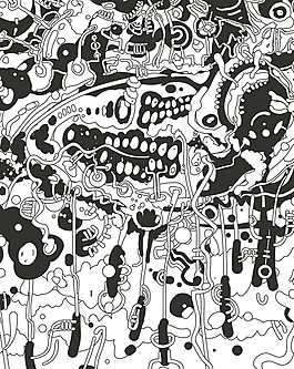 位圖 色彩 黑白色 插畫(huà) 抽象 免費(fèi)素材