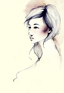 位圖 人物 女人 色彩 黑色 免費素材