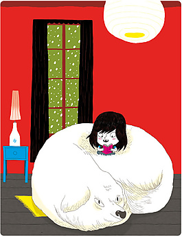 位圖 狗 兒童 紅色 白色 免費素材