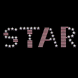 文字 英文 star 毛衣燙鉆 外套燙鉆 免費素材