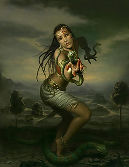 位圖 動(dòng)物 蛇 人物 女人 免費(fèi)素材