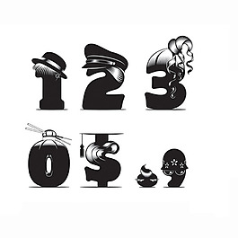 位圖 文字 數(shù)字 色彩 黑白色 免費(fèi)素材