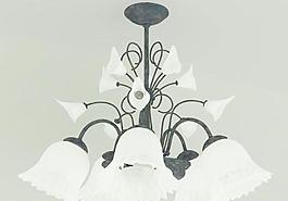 chandelier flow 喇叭花燈管吊燈 吊燈
