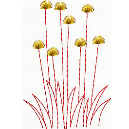繡花 植物 花 葉子 色彩 免費(fèi)素材