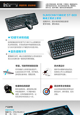 鍵盤鼠標套件森尼松