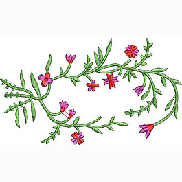 繡花 植物 花 葉子 色彩 免費(fèi)素材
