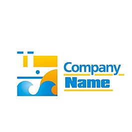 游泳池logo通用素材