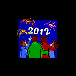 2012在晚上慶祝