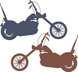 摩托車剪影