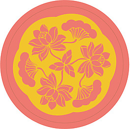 印花矢量图 徽章标记 花 色彩 黄色 免费素材