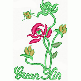 繡花 植物 花 文字 英文 免費(fèi)素材