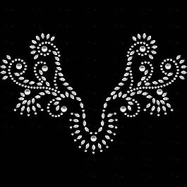 燙鉆 色彩 黑白色 領(lǐng)圈燙鉆 領(lǐng)邊燙鉆 免費(fèi)素材
