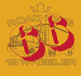 印花矢量圖 汽車 數(shù)字 英文 雌黃色 免費素材