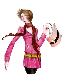 位圖 人物 女人 色彩 彩色 免費(fèi)素材