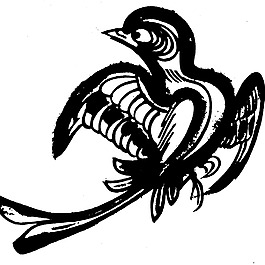 印花矢量圖 動物 鳥類 色彩 黑色 免費(fèi)素材