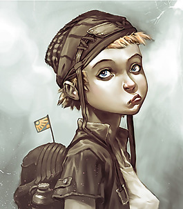 位圖 人物 少女 色彩 彩色 免費(fèi)素材