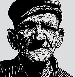 人物 黑色 灰色 插畫 免費(fèi)素材