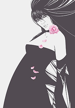 印花矢量圖 抽象人物 美女 人物 免費(fèi)素材
