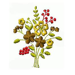 繡花 植物 花 色彩 黃色 免費(fèi)素材
