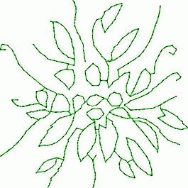繡花 植物 花 色彩 綠色 免費素材