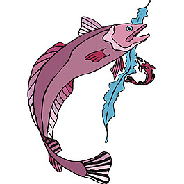 印花矢量圖 魚類 免費(fèi)素材