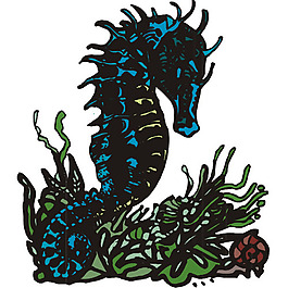 印花矢量圖 魚類 免費(fèi)素材