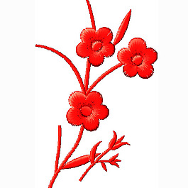 繡花 植物 花 葉子 色彩 免費(fèi)素材