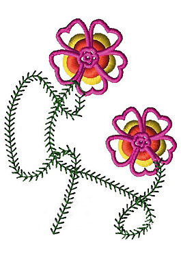 繡花 植物 花 色彩 黃色 免費素材