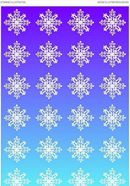 漸變背景雪花
