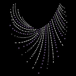 燙鉆 色彩 黑白色 花邊 領(lǐng)圈燙鉆 免費素材