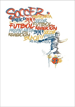 印花矢量圖 男人 足球 五顏六色 其他 免費素材