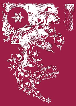 印花矢量圖 紅色 白色 花卉 其他 免費(fèi)素材