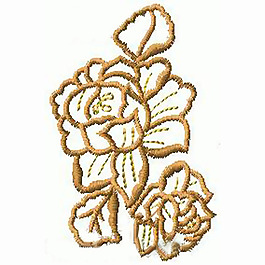 繡花 植物 花 色彩 土黃色 免費(fèi)素材