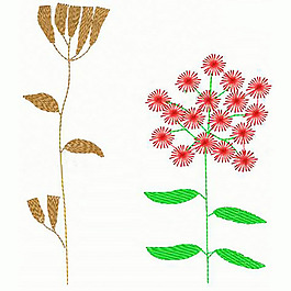 繡花 植物 花 色彩 紅色 免費(fèi)素材