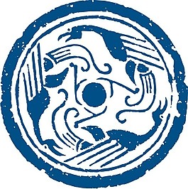 印花矢量圖 色彩 青色 民族 抽象動物 免費素材