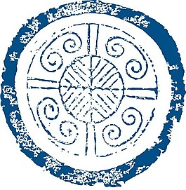 印花矢量圖 色彩 青色 民族 免費素材