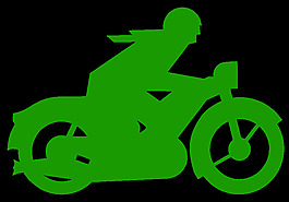 綠色motorbiker