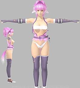 勇者战魔王 魔女维拉 撕破的衣服，标准姿势