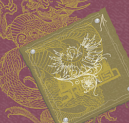 印花矢量圖 色彩 紫色 棕色 動物 免費素材