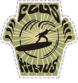 印花矢量圖 人物 色彩 黑色 綠色 免費素材