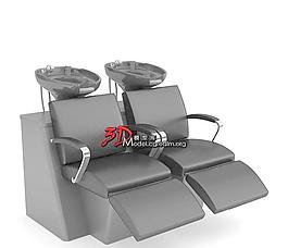 beauty parlour chair 美容院 理发店黑色躺椅 022