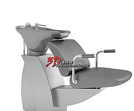 beauty parlour chair 美容院 理发店黑色躺椅 021