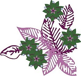印花矢量圖 花 樹葉 紫色 綠色 免費(fèi)素材
