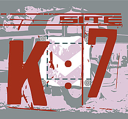 印花矢量圖 文字 數(shù)字 英文 k 免費素材