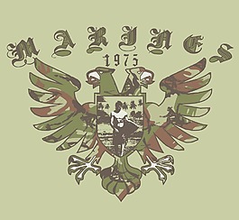 印花矢量圖 動(dòng)物 鳥類 文字 英文 免費(fèi)素材