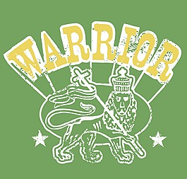 印花矢量圖 動物 獅子 文字 色彩 免費素材
