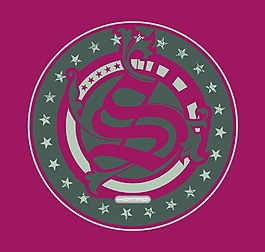 印花矢量圖 色彩 玫紅色 灰色 五角星 免費(fèi)素材
