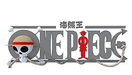 海賊王LOGO模型，有貼圖